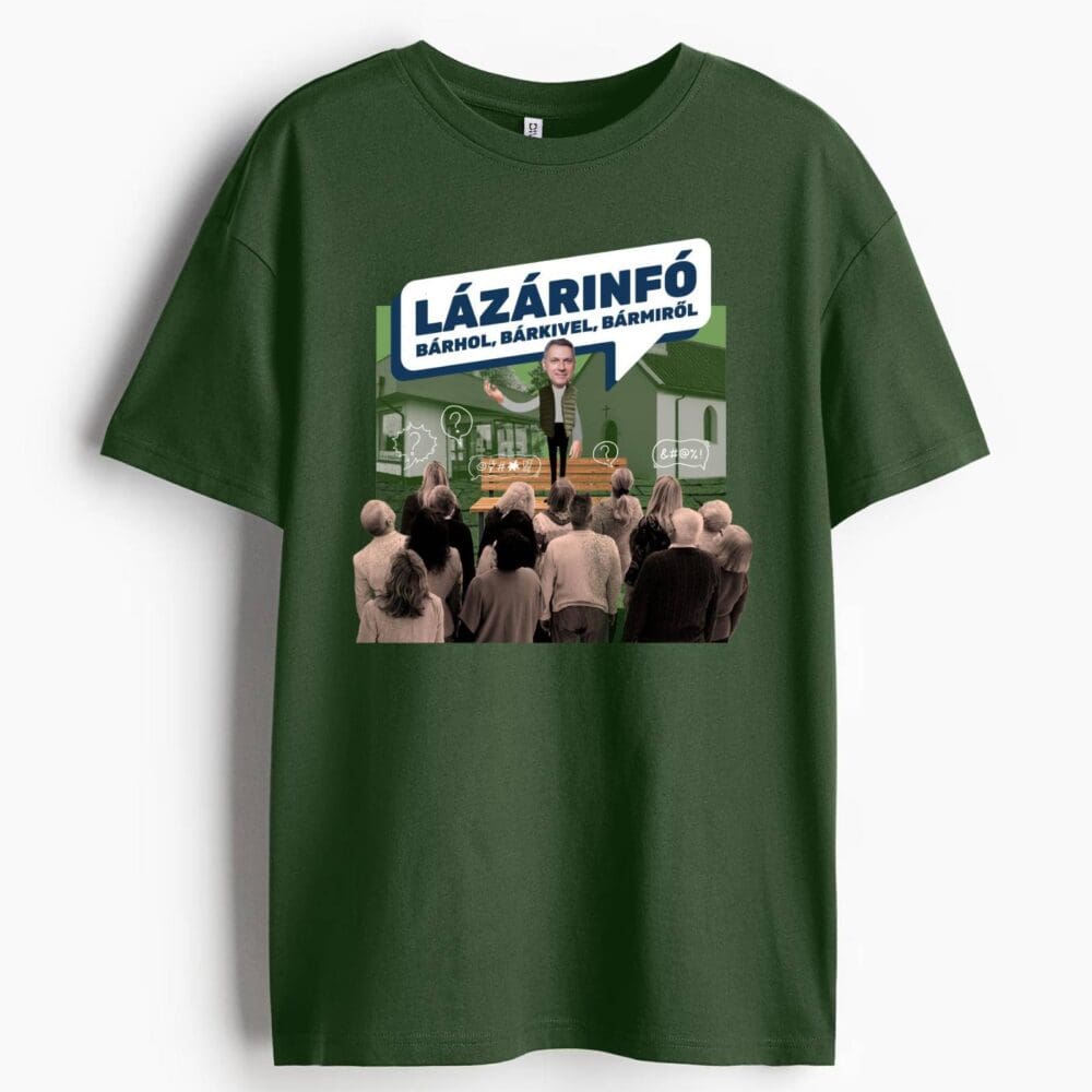 Lázárinfó - Zöld póló